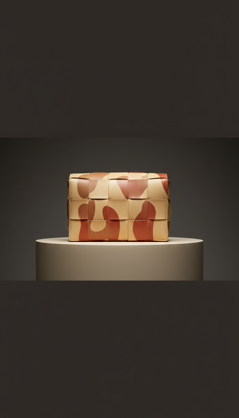 Bolso de piel grabada a mano