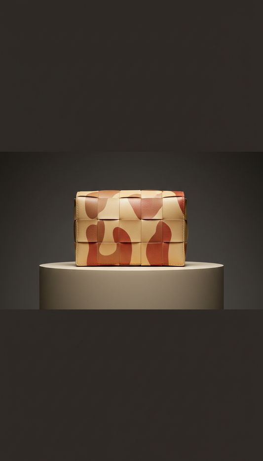Bolso de piel grabada a mano