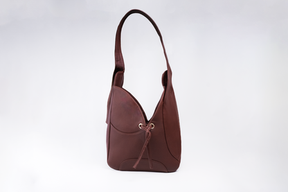 Tote Meraki de piel color chestnut, Luna Lenore