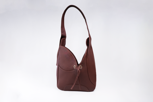 Tote Meraki de piel color chestnut, Luna Lenore
